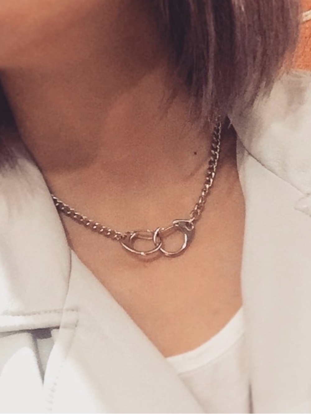 Brandy Melville Handcuffs Necklace